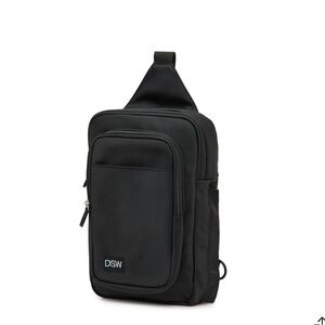 Crossbody sling back bag black